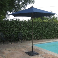 High Quality Blue 8' Outdoor Garden Aluminum Frame Tilt Umbrella