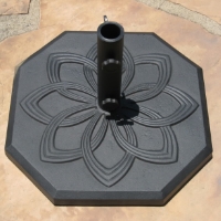 High Quality 19" Powder Coated 33 Lbs Wrought Iron Umbrella Base