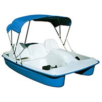 Brand New 8 ft 2 Person Polyethylene Paddle Boat w/ Canopy