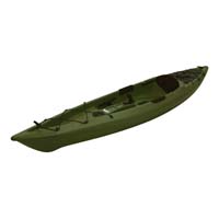 12 ft Polyethylene Sit-On Fishing Kayak w/ Portable Accessory Carrier