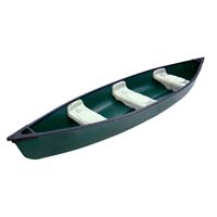 14 ft 3 Person Polyethylene Fishing Canoe