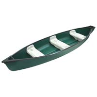 14 ft 3 Person Polyethylene Fishing Canoe w/ Square Stern