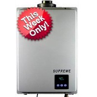 Supreme Gas Indoor Tankless Water Heater - 3-4 Bathrooms