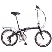 TEMPEST 20" Folding 6 Speed Bike with Fenders & Rear Rack