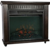 High Quality Espresso Finish Electric Fireplace Heater