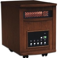 1500 Watt Lifesmart 6 Element Quartz Infrared Heater w/ Remote Control - Heats Up to 1800 Square Feet