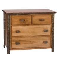 Brand New Rustic Furniture Low-Boy 4 Drawer Dresser