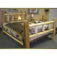 Brand New Rustic Furniture Timber Frame Log Bed