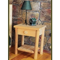 Brand New Rustic Furniture Night Table w/ Drawer