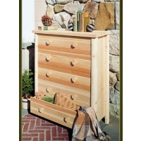 Brand New Rustic Furniture 5 Drawer Dresser