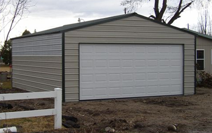 20' x 24' x 8' Steel Metal Enclosed Building Garage