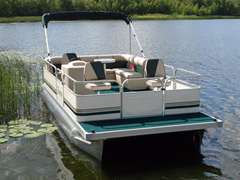 19 ft Fishing & Crusing Pontoon Boat w/ 23 Tubes & Front Fishing Seats