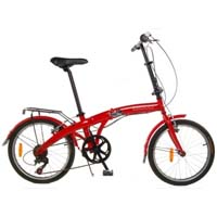 AVANTI 20" Folding 6 Speed Bike with Fenders & Rear Rack