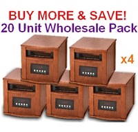 DYNAMIC 1500 INFRARED SPACE HEATER - 20 Unit Wholesale Lot - FREE SHIPPING!