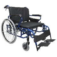 Brand New High Quality Karman BT-10 26" Seat Foldable Wheelchair with Detachable Footrests