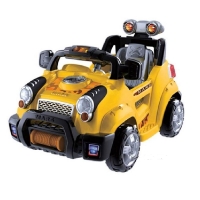 Power Ride On RC Remote Control Green Safari Jeep Style Kids Wheels Car